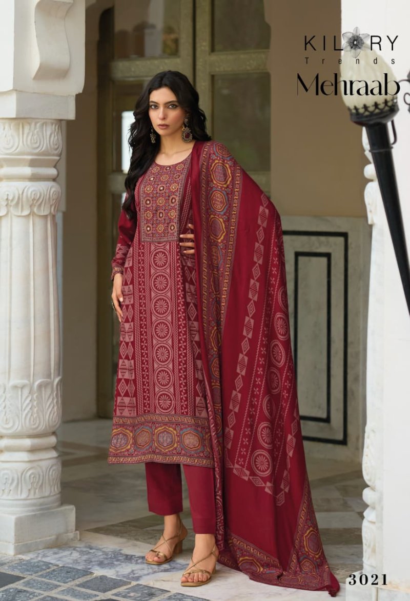 Mehraab By Kilory Viscose Pashmina Dress Material